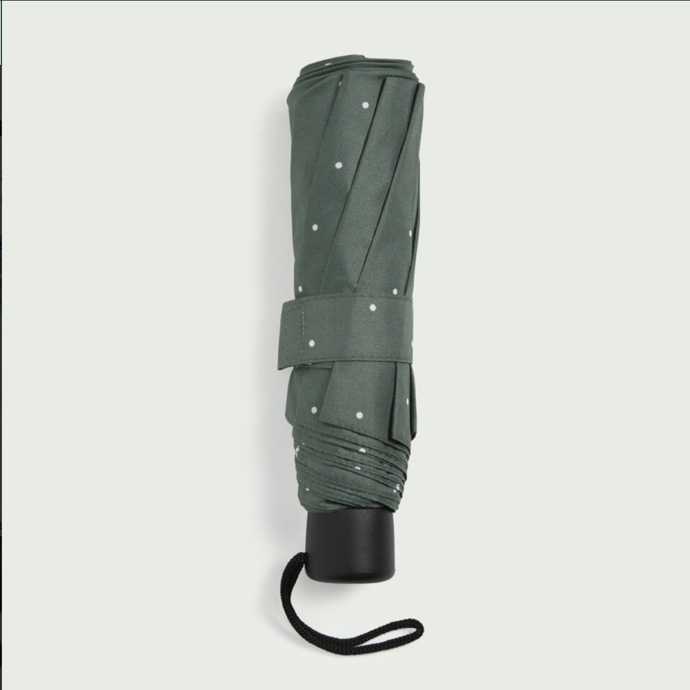 BEAU NUAGE Le Frenchy Dotted Umbrella (in Hunter Green)